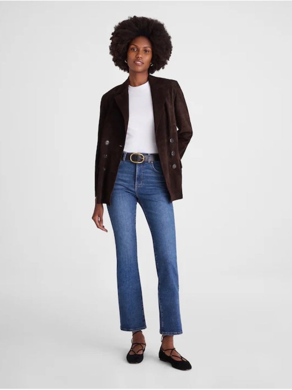 Madewell The Vintage Flare Crop Jean Blue Size 24 NWT